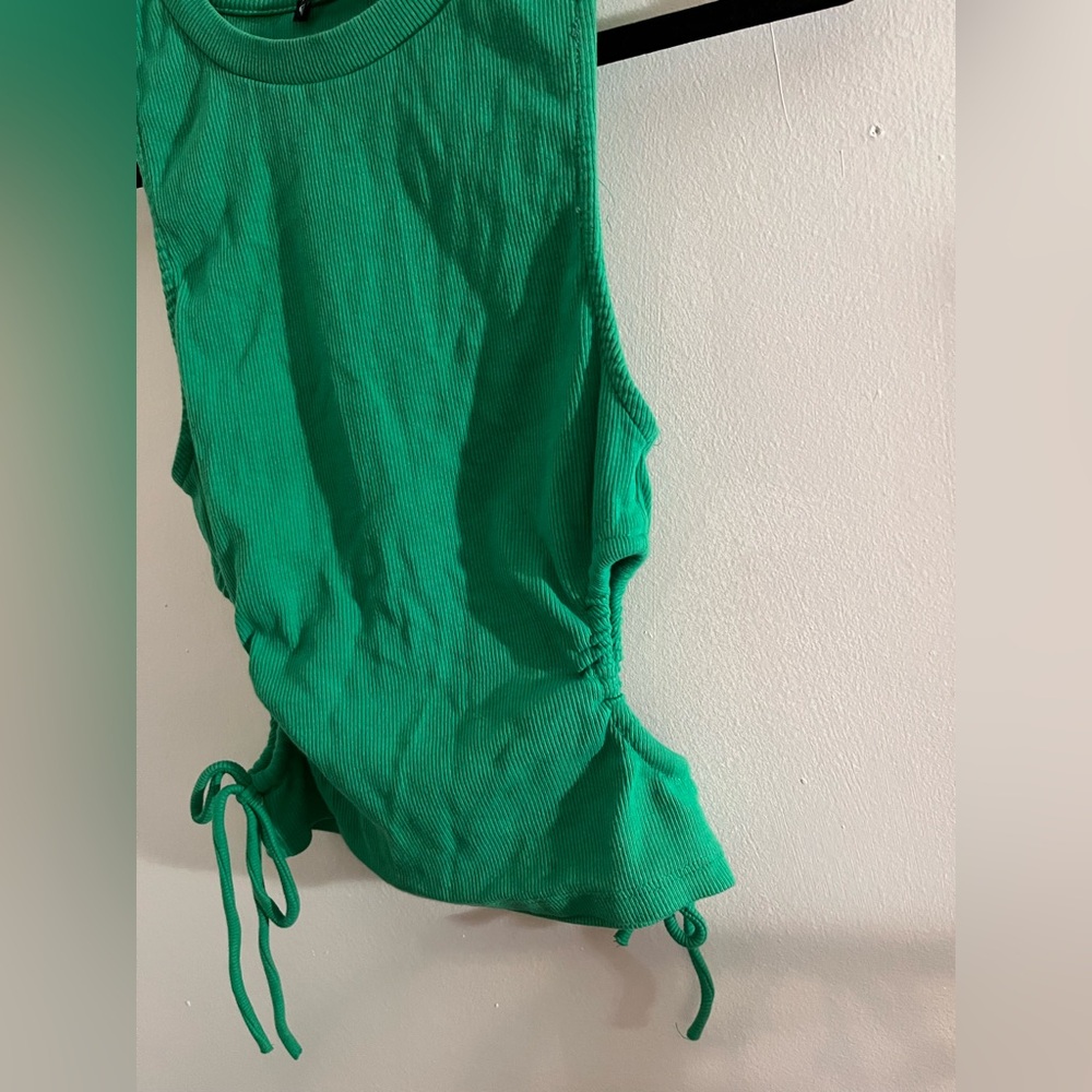 Zara Green Side Cut Out Top - Picture 5 of 6